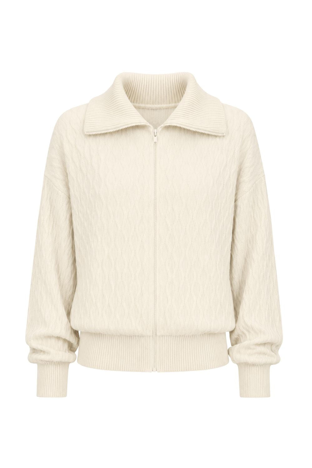 Jaqueta Tricot Flora Off White