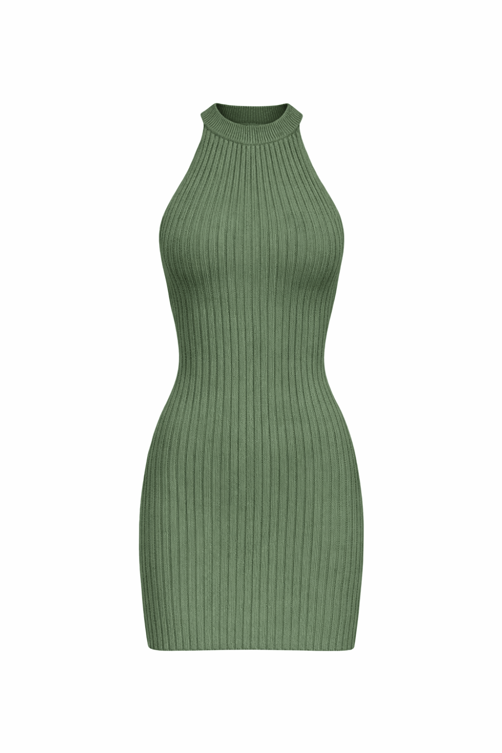 Vestido Tricot Cleo Verde Militar
