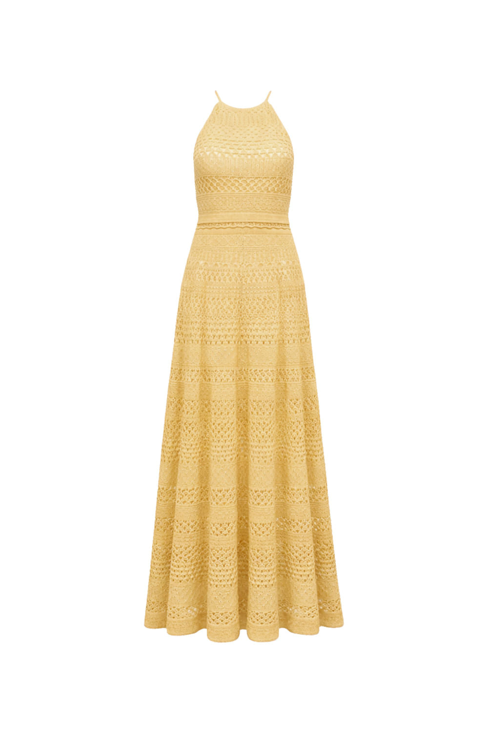 Vestido Tricot Midi Luma Amarelo