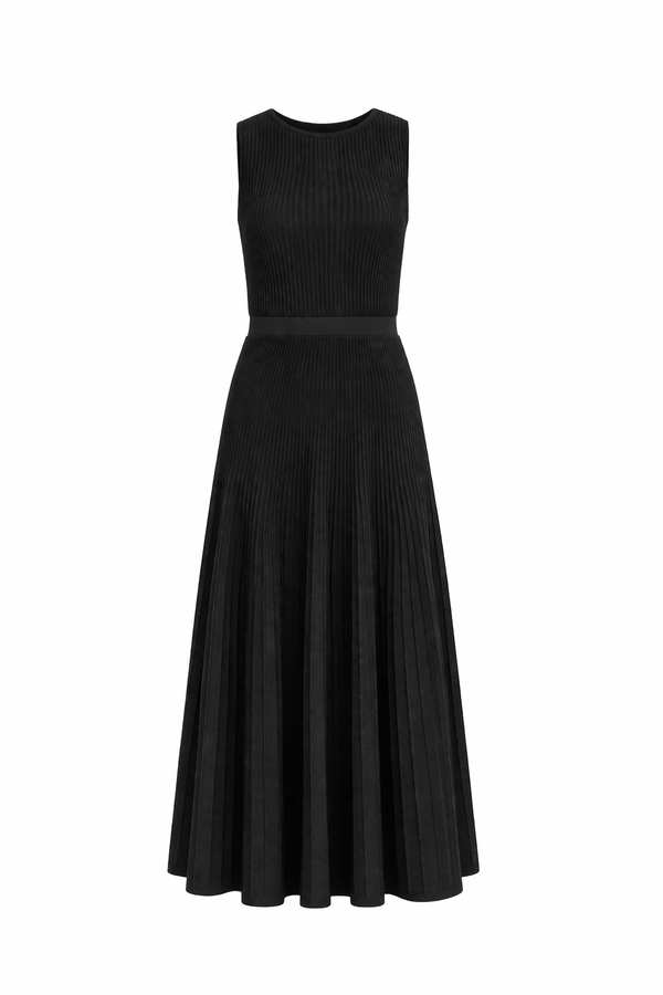 Vestido Tricot Midi Clarice Preto
