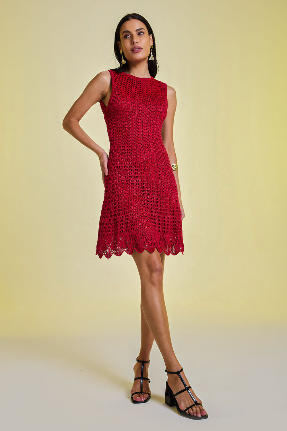 Vestido Tricot Lyra Vermelho