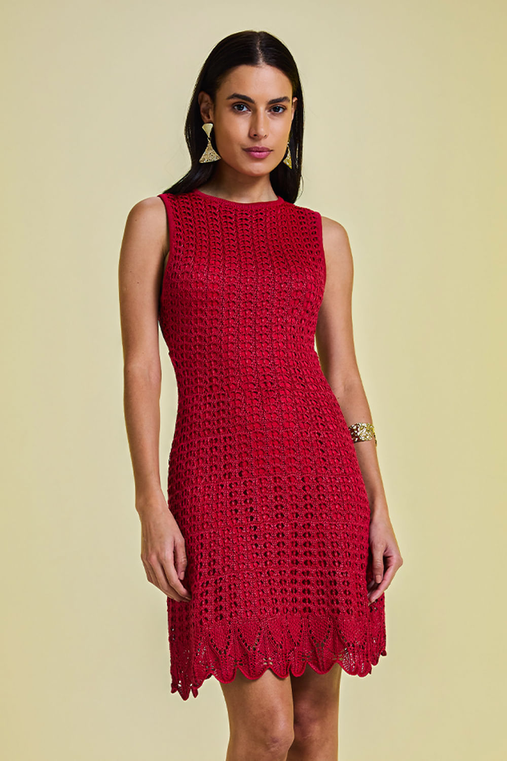 Vestido Tricot Lyra Vermelho