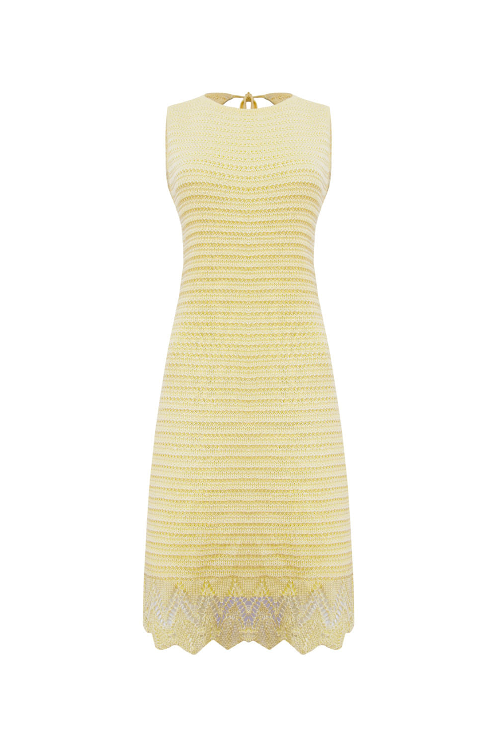 Vestido Tricot Aline Amarelo Manteiga