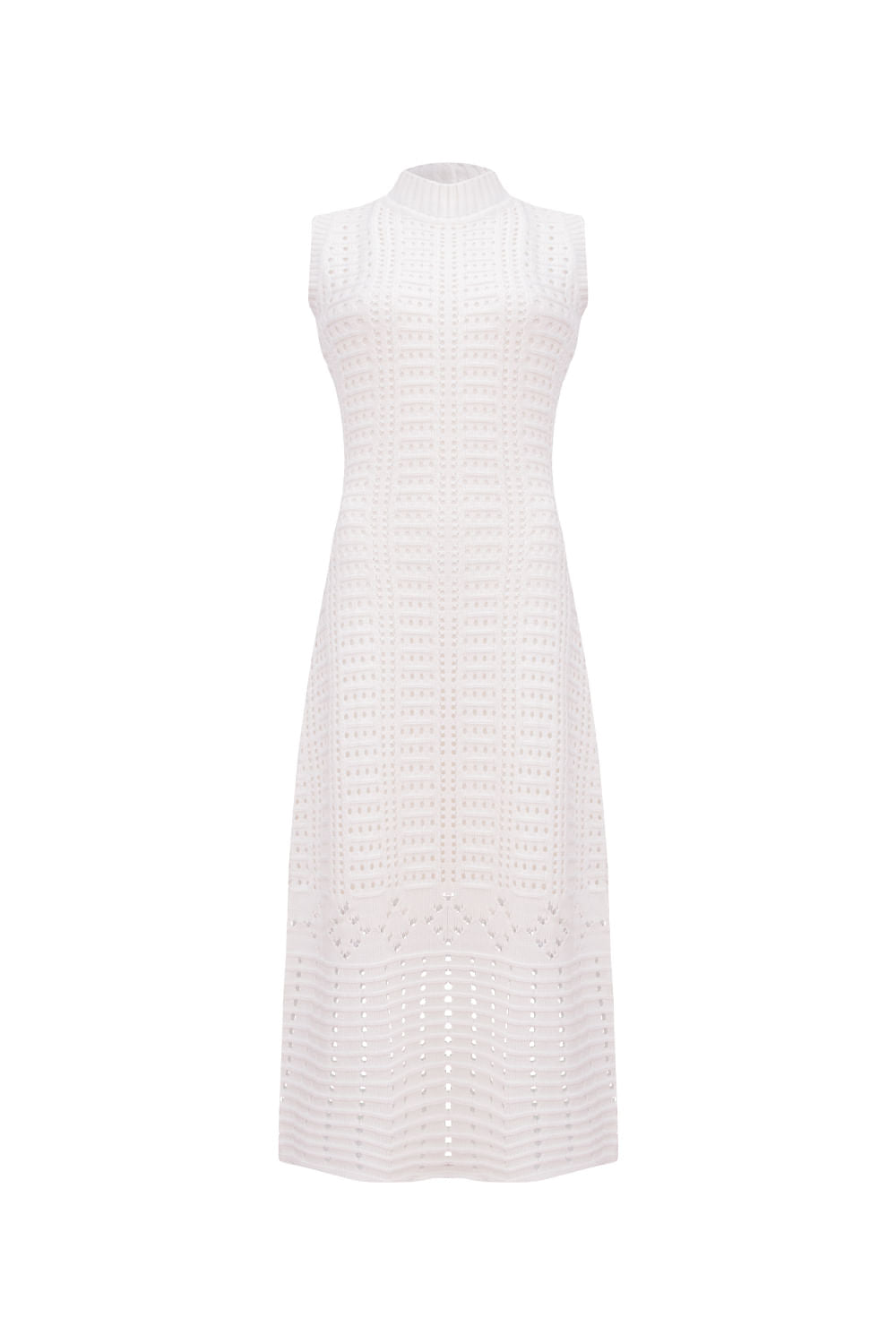 Vestido Tricot Midi Amelia Off White