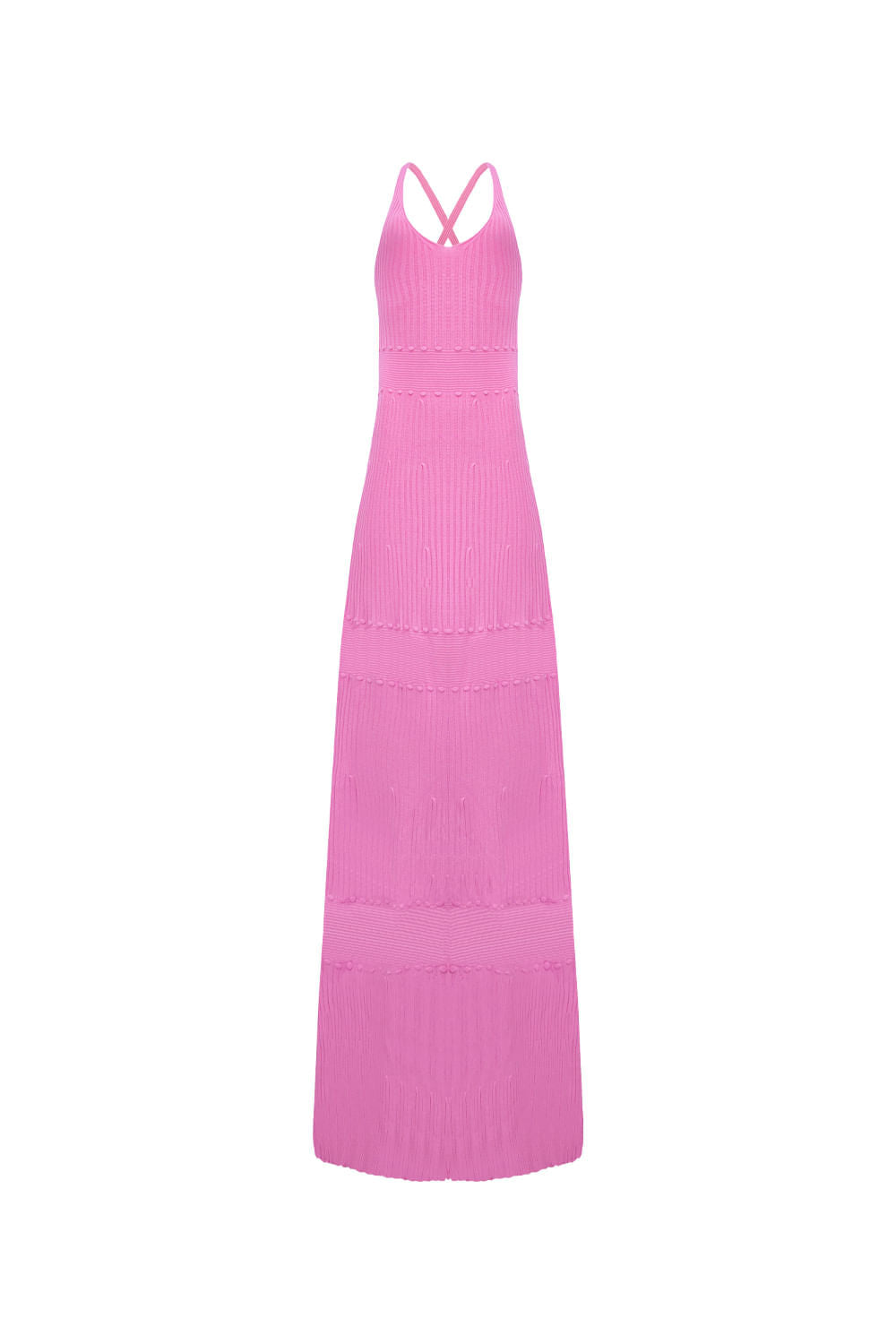 Vestido Tricot Midi Ayla Rosa Quente