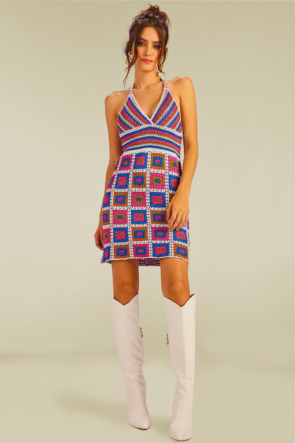Vestido Tricot Beverly Off White