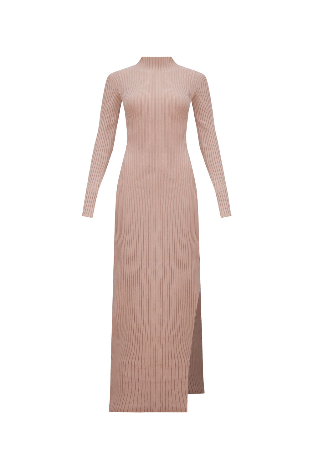 Vestido Tricot Longo Cibele Areia