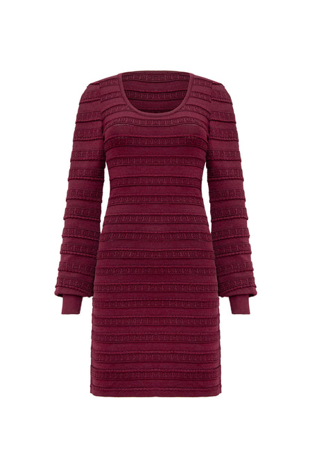 Vestido Tricot Pamela Ameixa