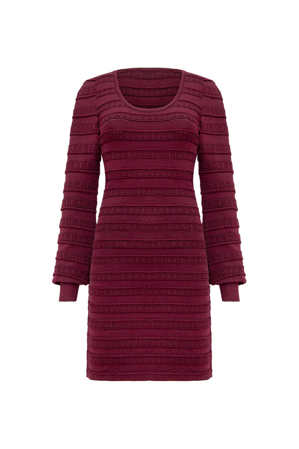 Vestido Tricot Pamela Ameixa