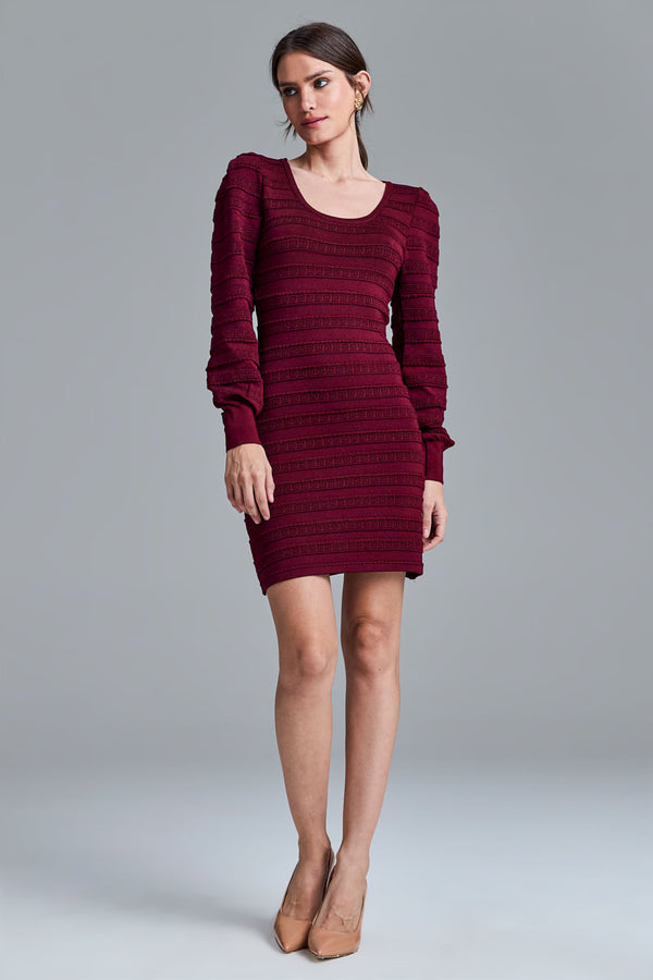 Vestido Tricot Pamela Ameixa
