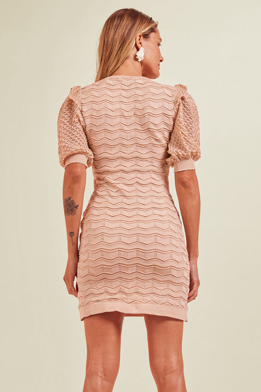 Vestido Tricot Delphine Vanilla