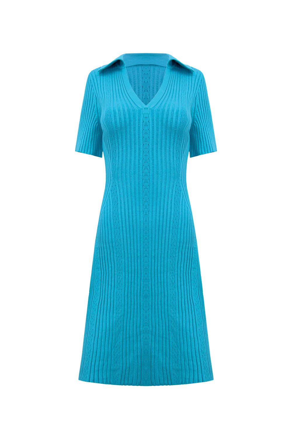 Vestido Tricot Julia Azul Mergulho
