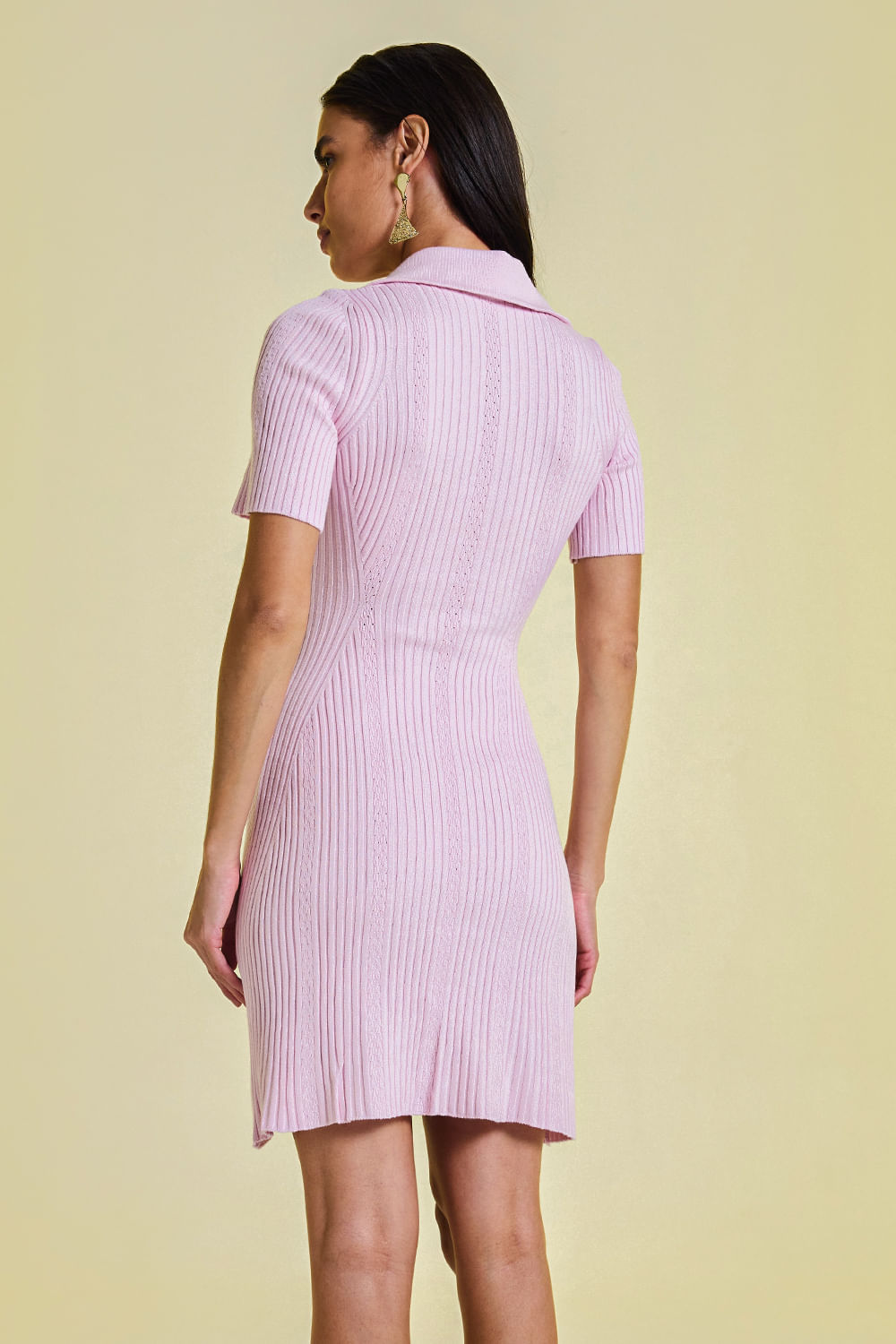 Vestido Tricot Julia Rosa Bebê