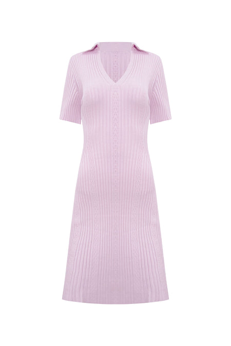 Vestido Tricot Julia Rosa Bebê