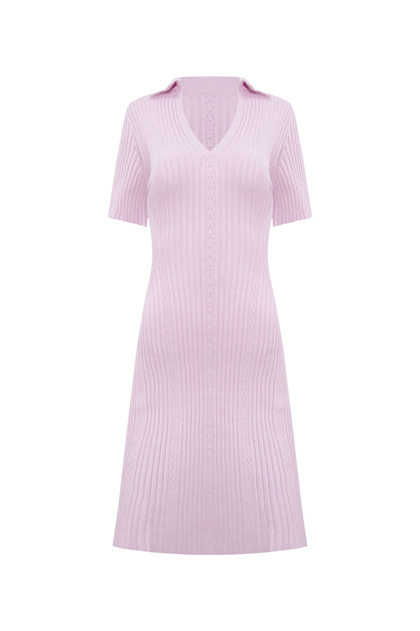 Vestido Tricot Julia Rosa Bebê