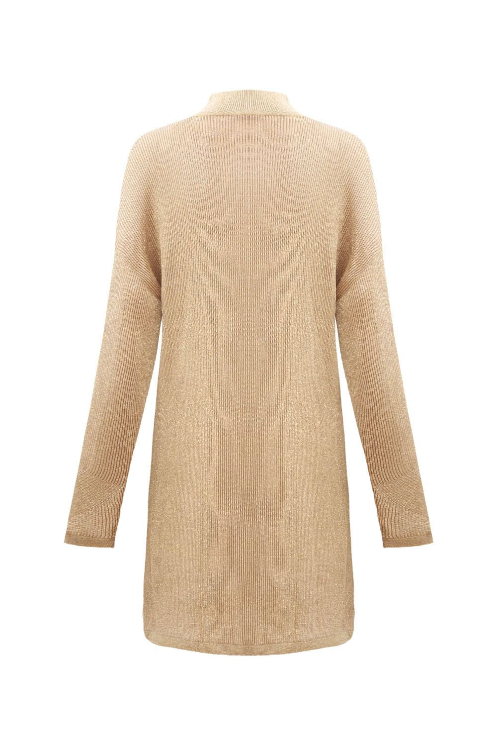 Vestido Tricot Lana Dourado