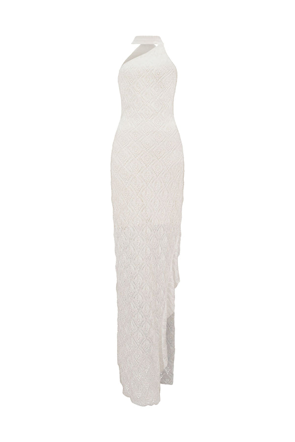 Vestido Tricot Longo Jennifer Off White
