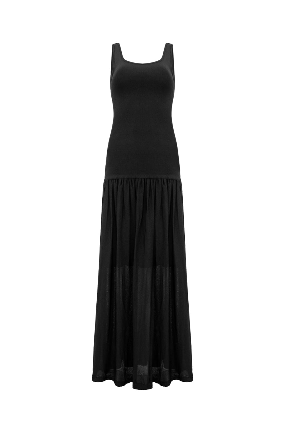 Vestido Tricot Midi Laila Preto