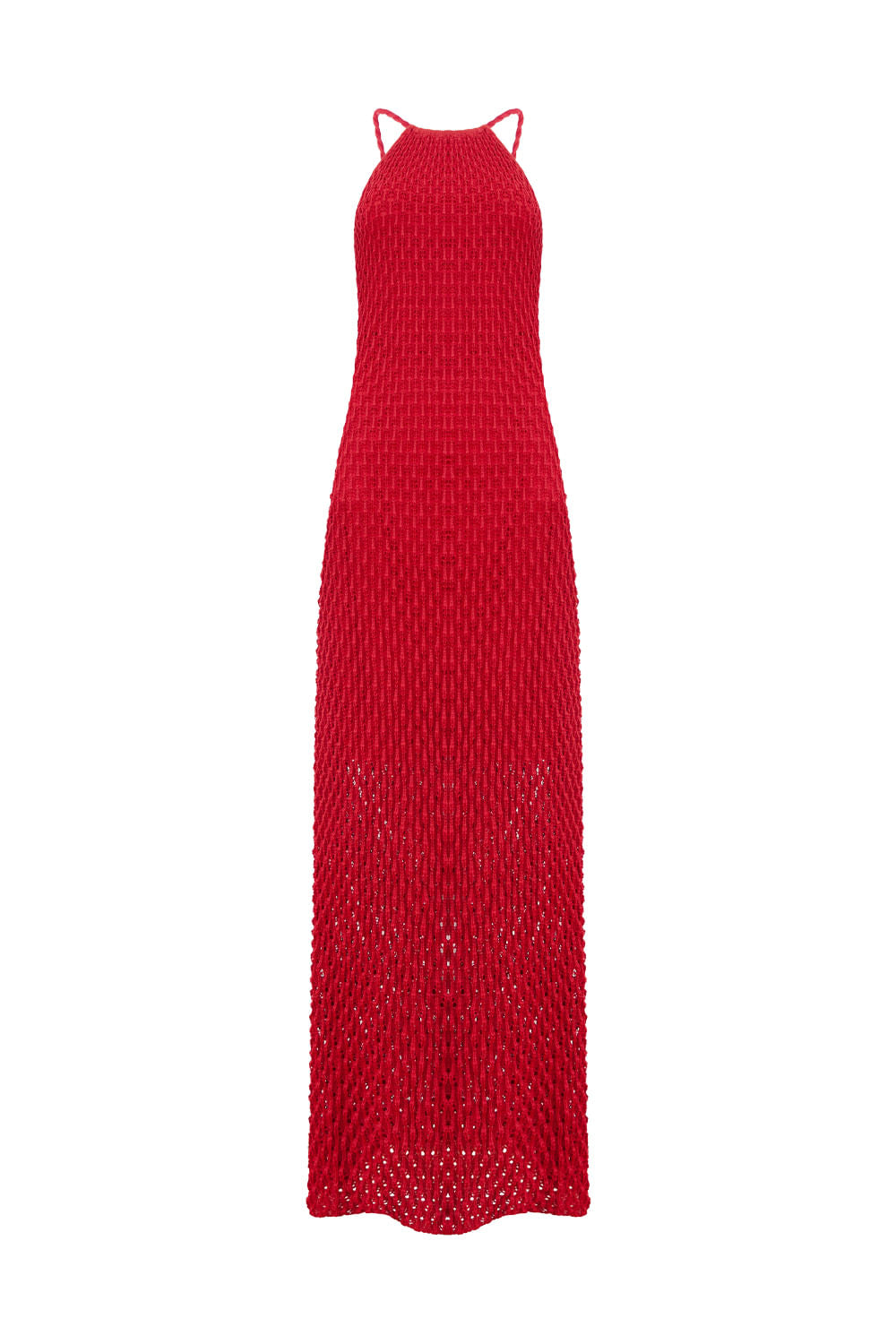 Vestido Tricot Longo Renata Vermelho