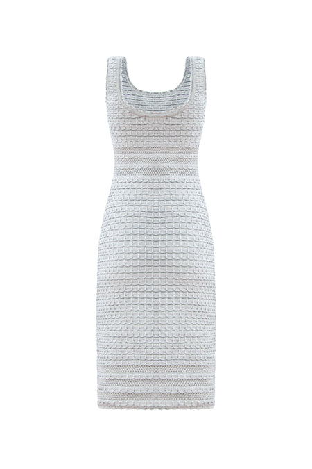 Vestido Tricot Marieva Prata