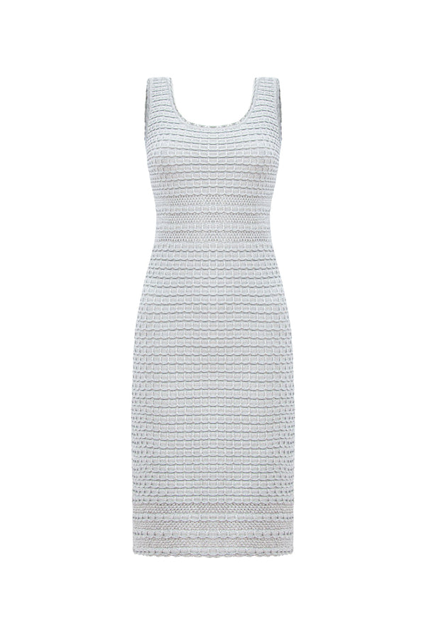 Vestido Tricot Marieva Prata