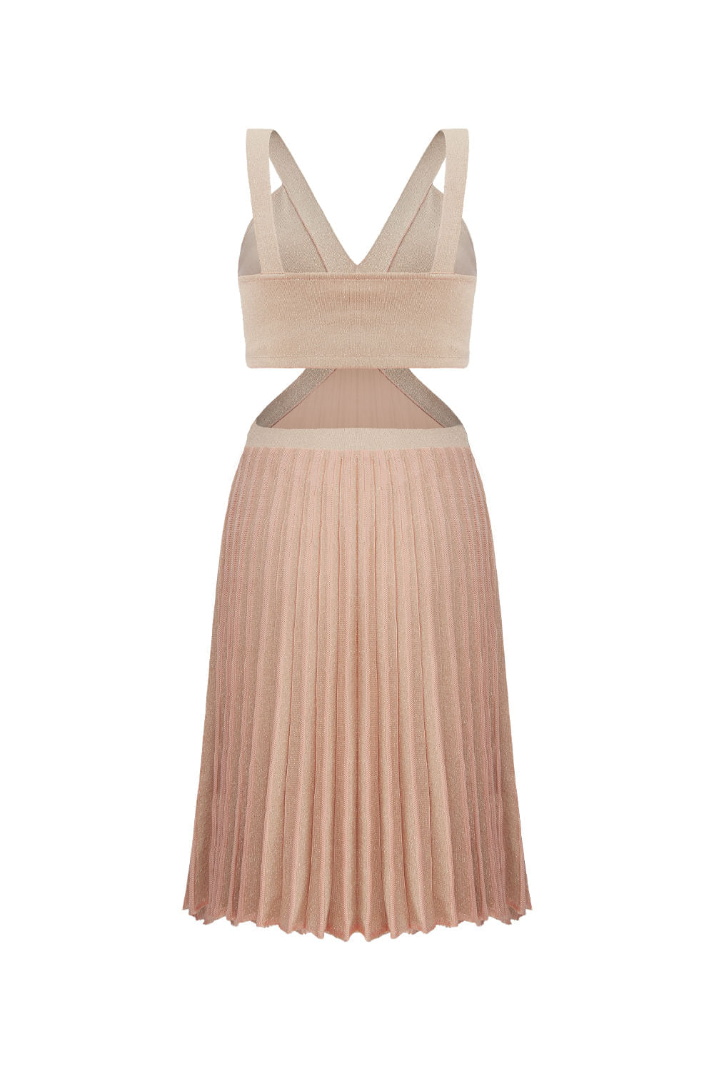 Vestido Tricot Maxine Bege Shell