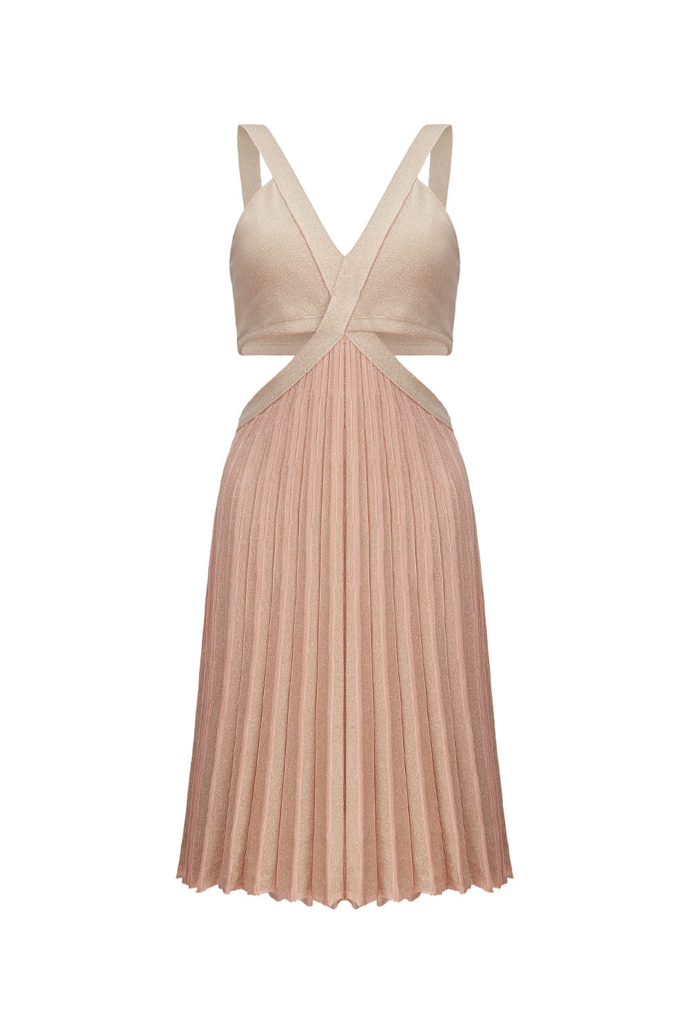 Vestido Tricot Maxine Bege Shell