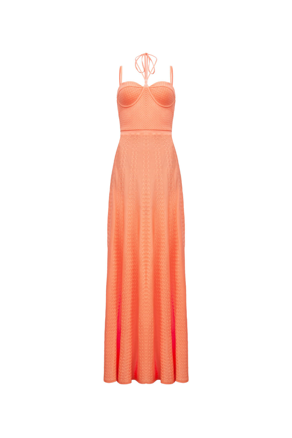 Vestido Tricot Midi Amanda Laranja Turmeric