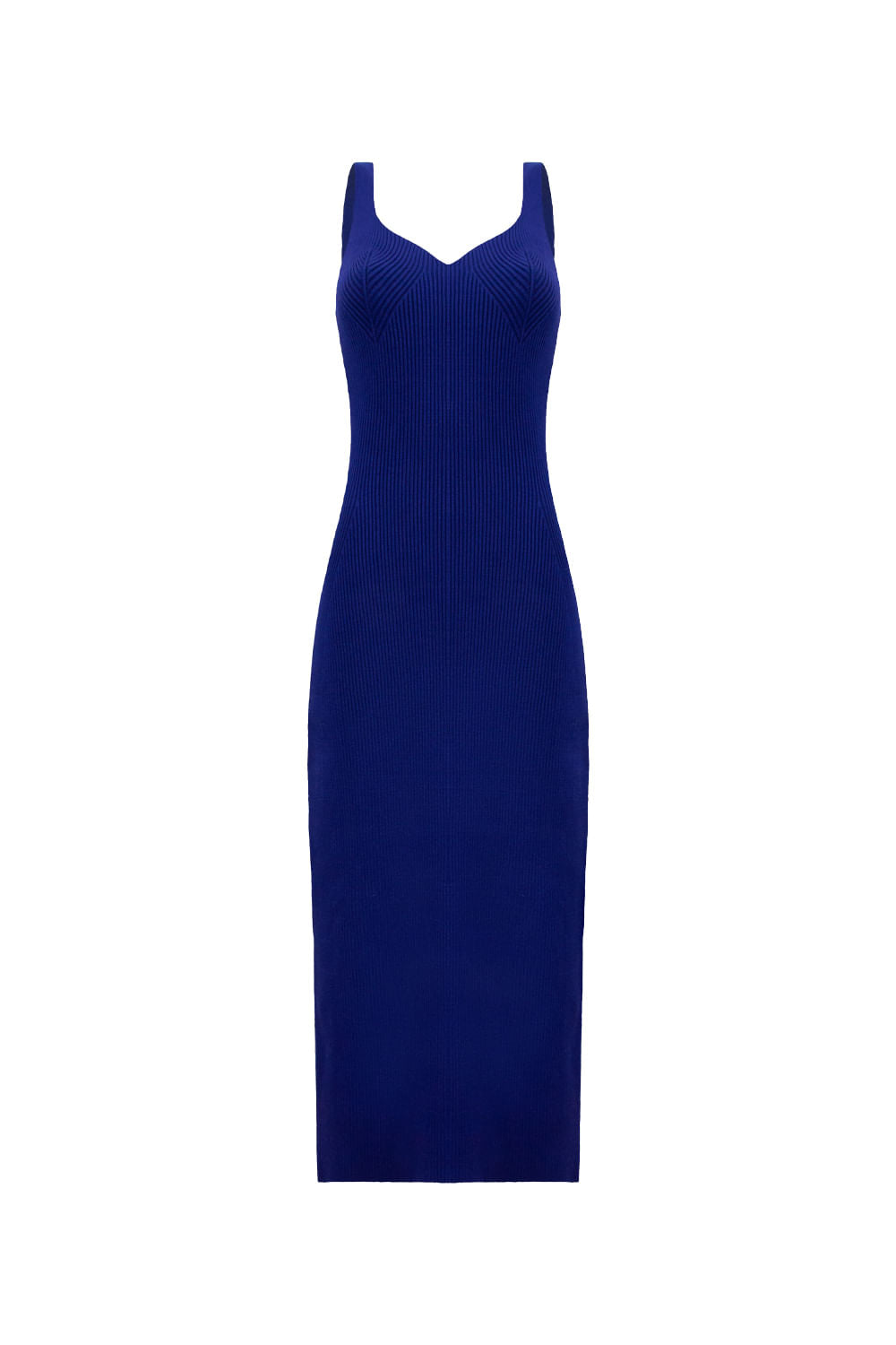 Vestido Tricot Midi Anelise Azul Klein