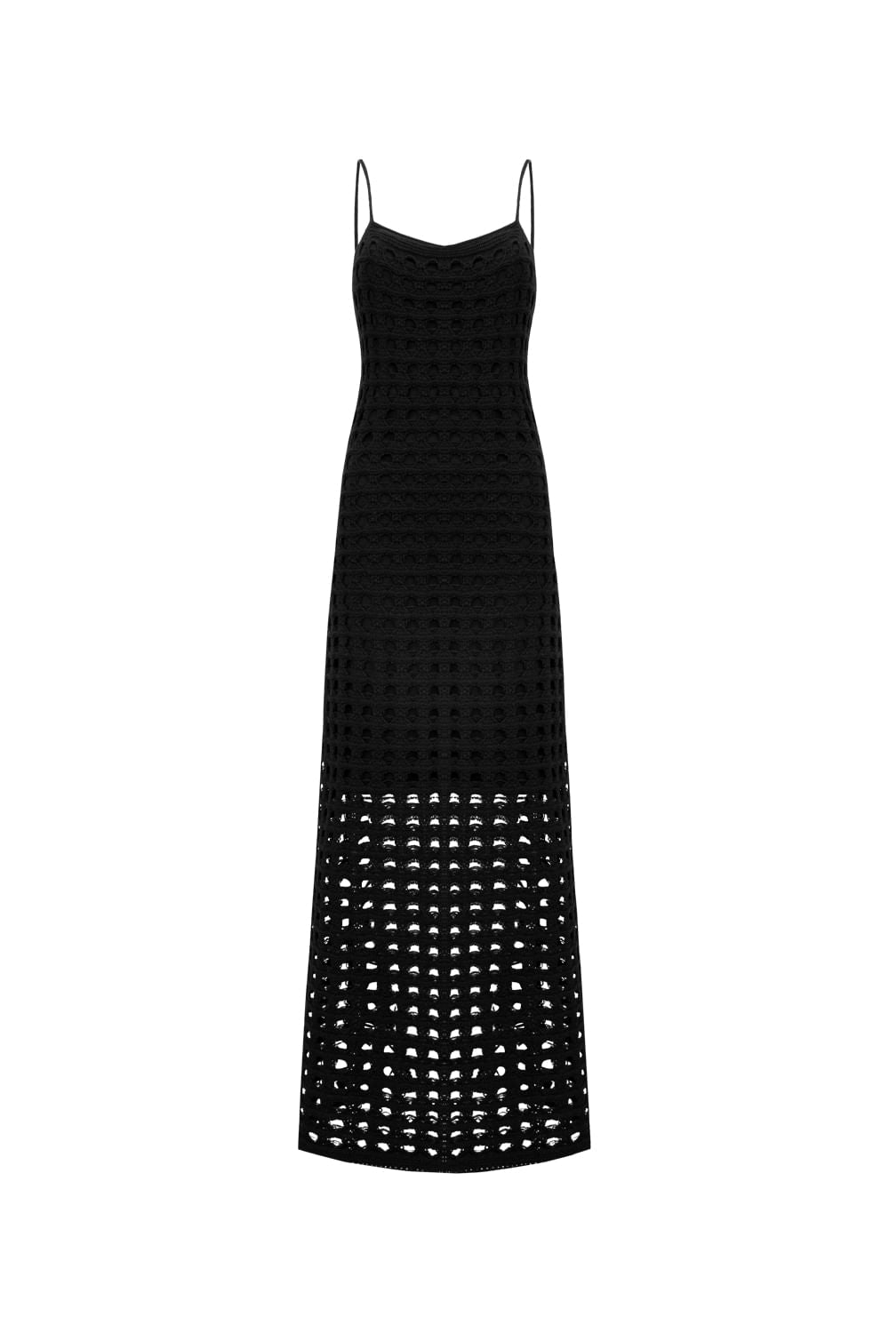 Vestido Tricot Midi Camila Preto