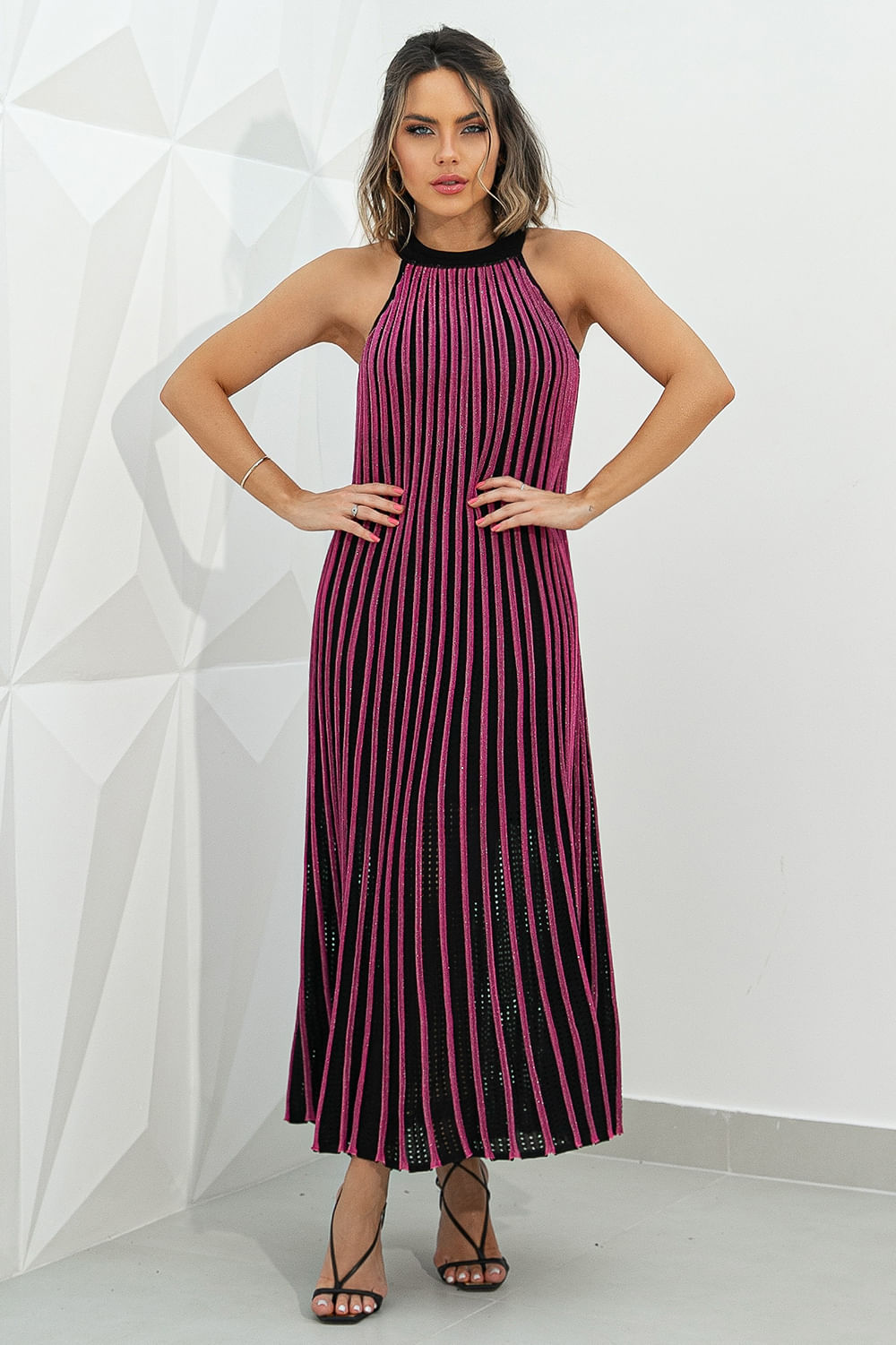 Vestido Tricot Midi Chelsea Preto