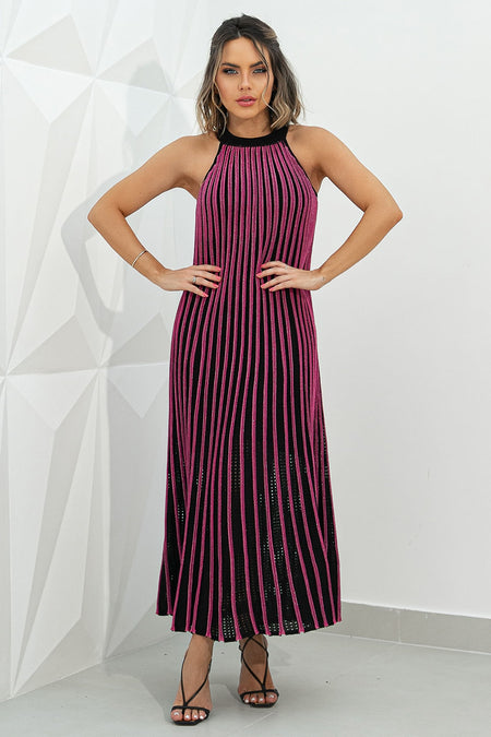 Vestido Tricot Midi Chelsea Preto
