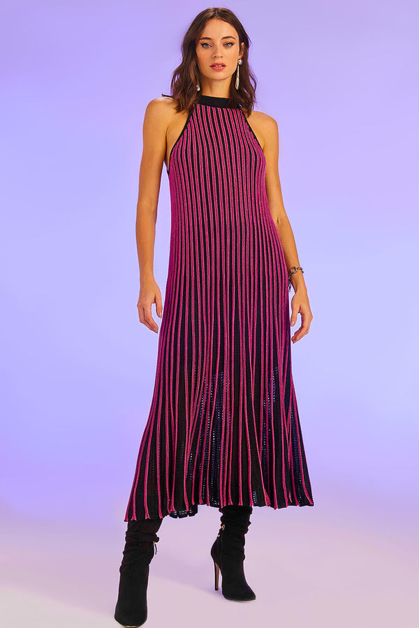 Vestido Tricot Midi Chelsea Preto