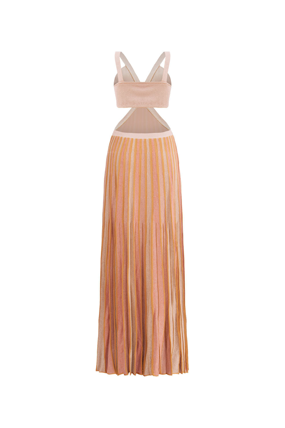 Vestido Tricot Midi Florence Bege Shell