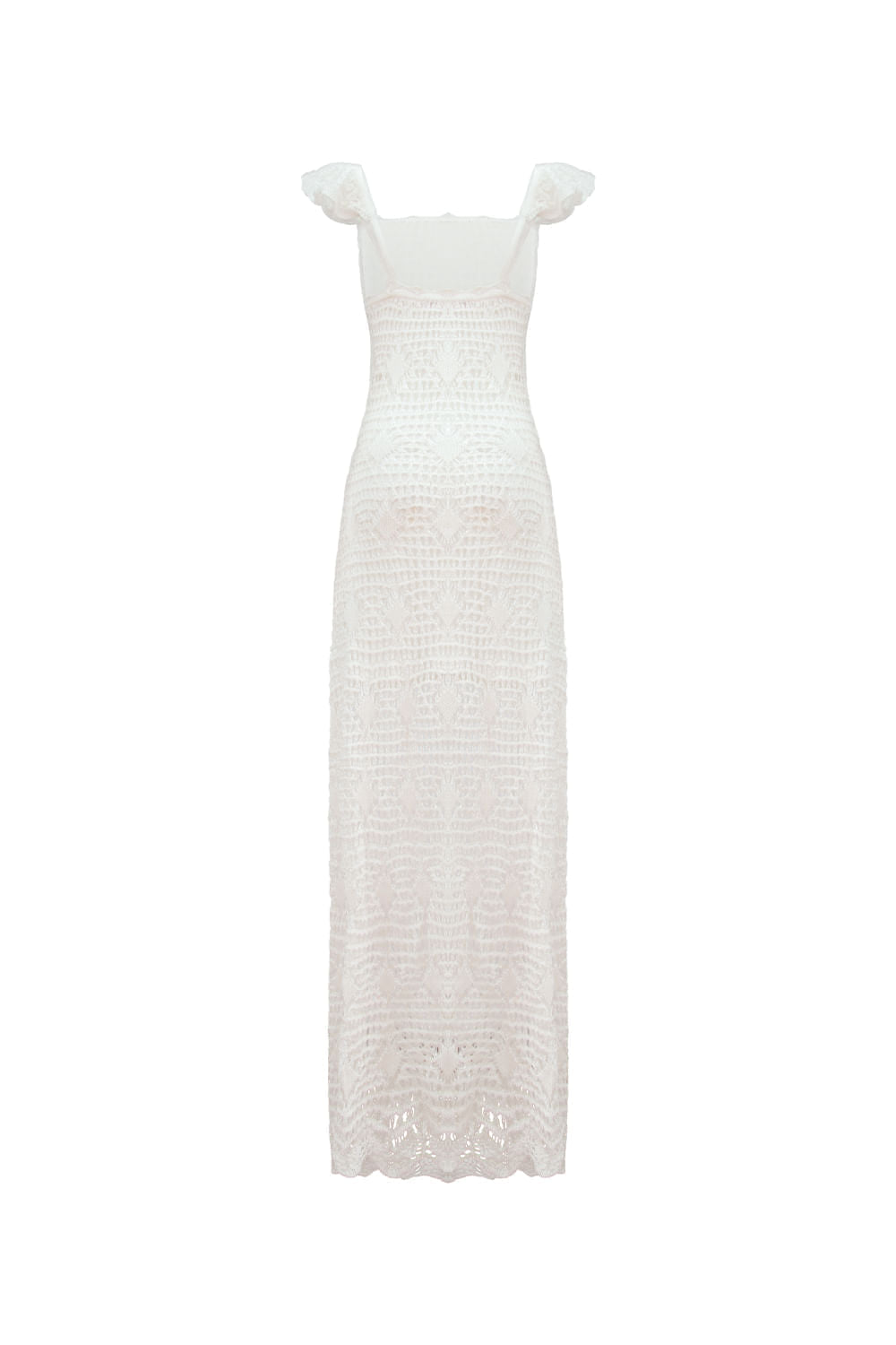 Vestido Tricot Midi Elle Off White
