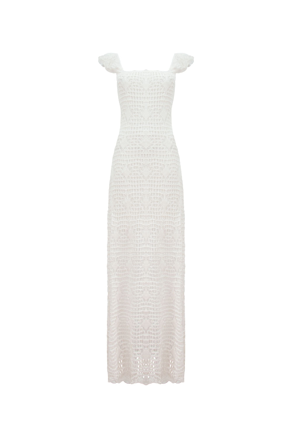 Vestido Tricot Midi Elle Off White