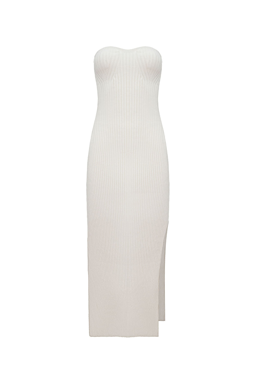 Vestido Tricot Midi Juli Off White