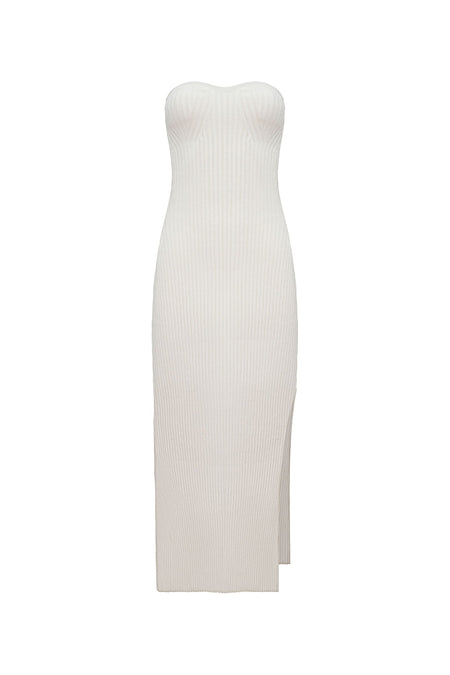 Vestido Tricot Midi Juli Off White