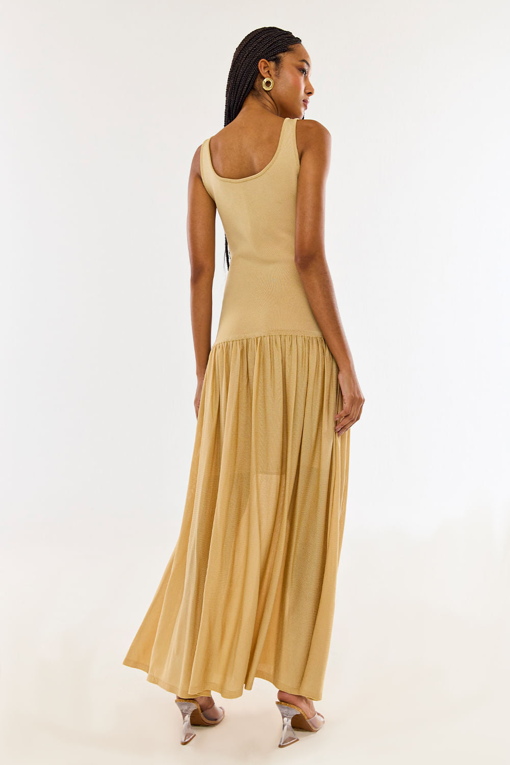 Vestido Tricot Midi Laila Super Ivore