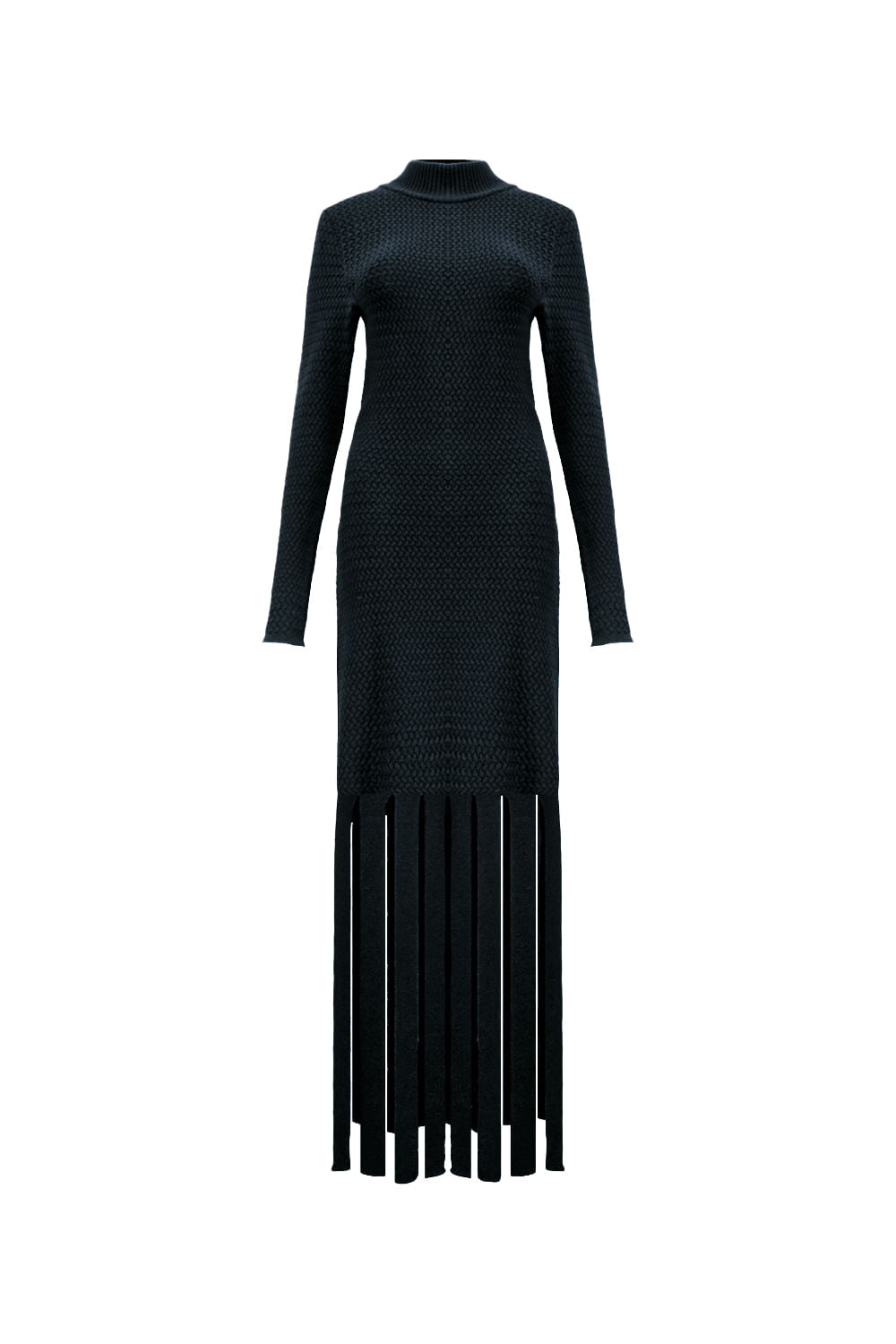 Vestido Tricot Midi Malena Preto
