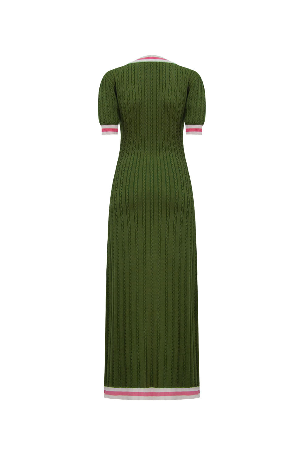 Vestido Tricot Midi Marcela Verde Leaf
