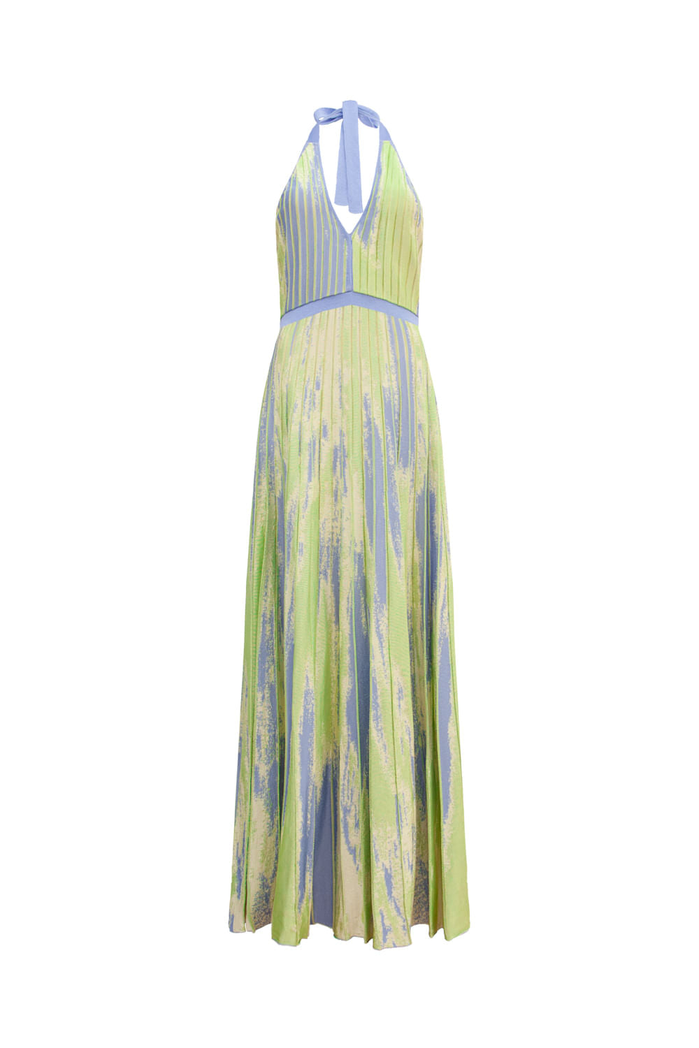 Vestido Tricot Midi Milly Lima e Lilás
