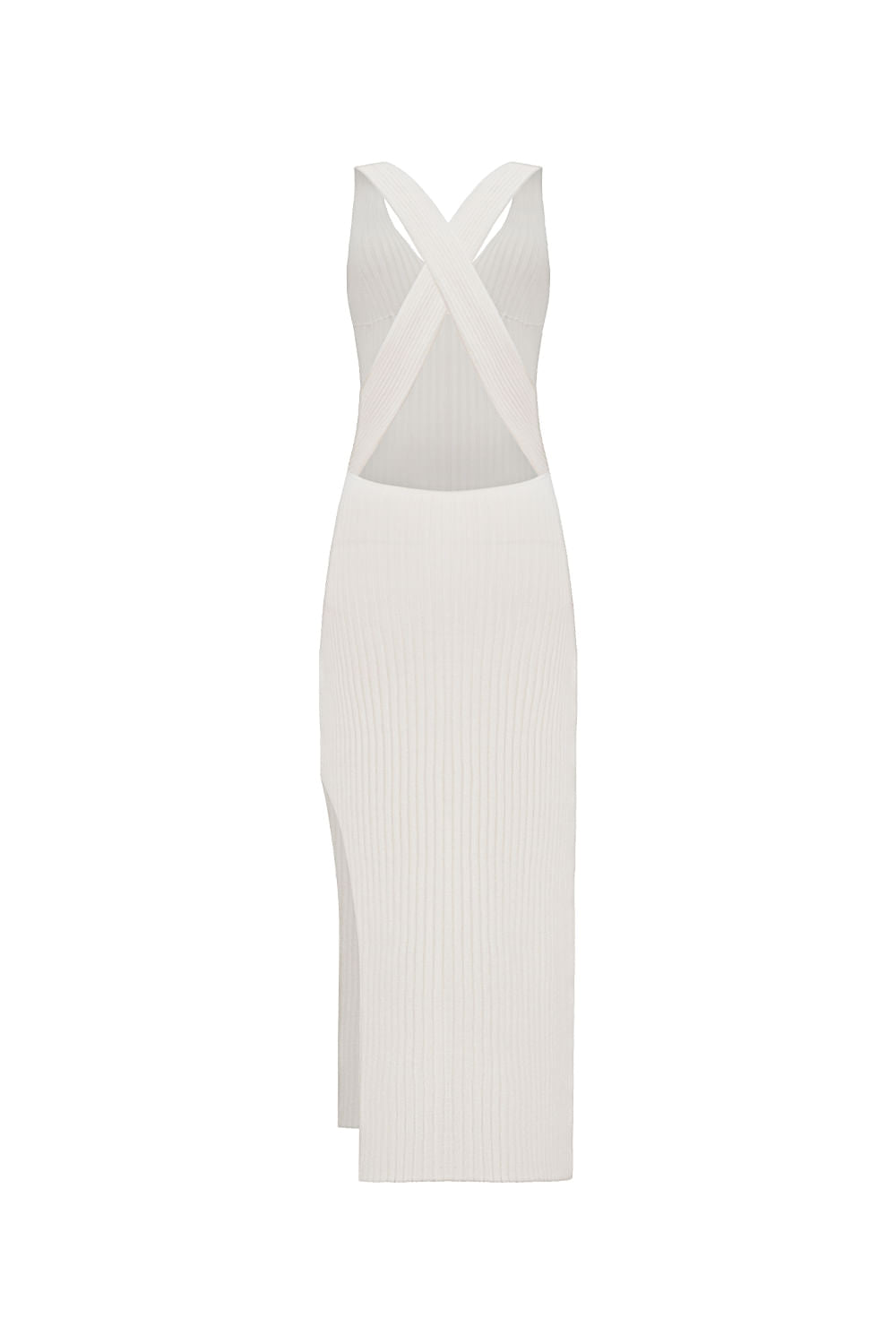 Vestido Tricot Midi Missy Off White