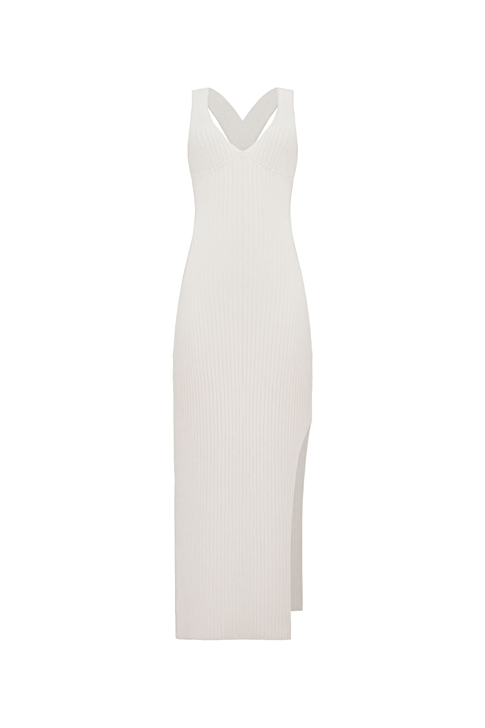Vestido Tricot Midi Missy Off White
