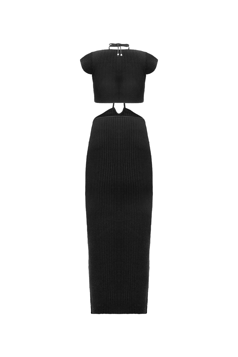 Vestido Tricot Midi Paola Preto