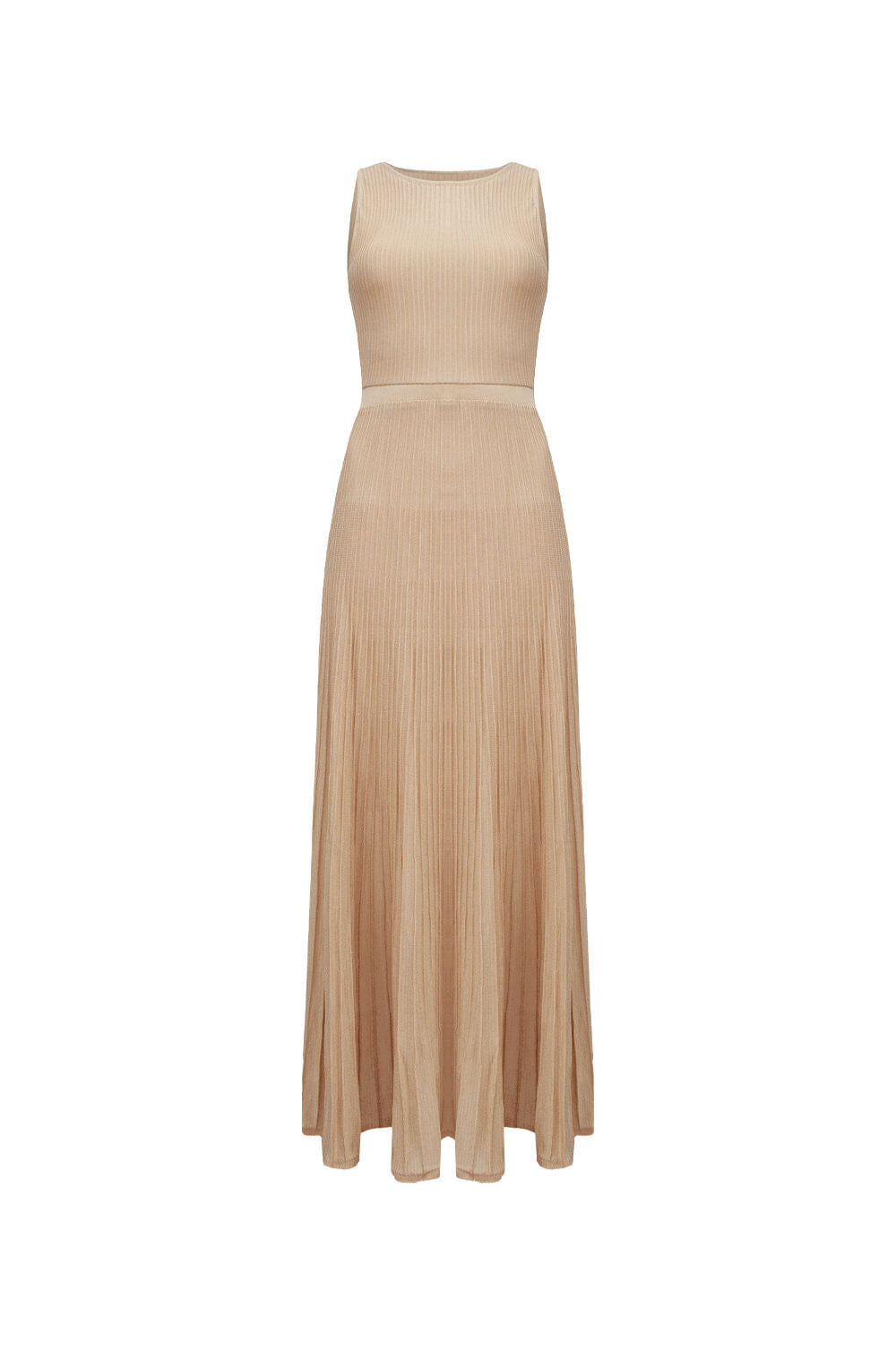 Vestido Tricot Midi Clarice Bege Macadâmia