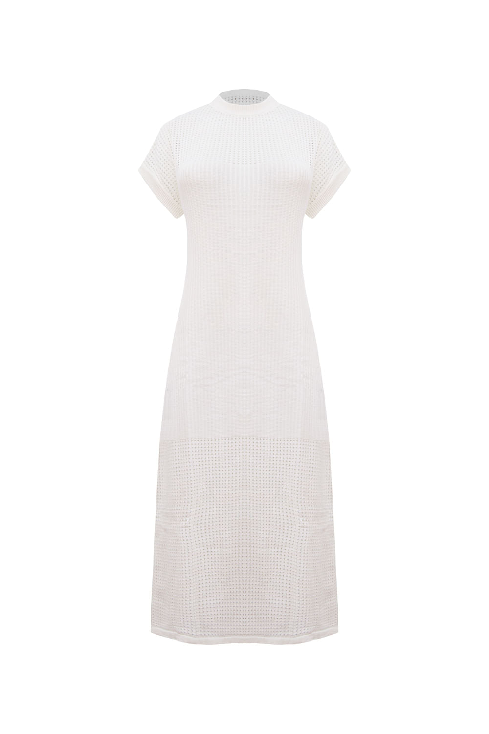 Vestido Tricot Midi Nara Off White