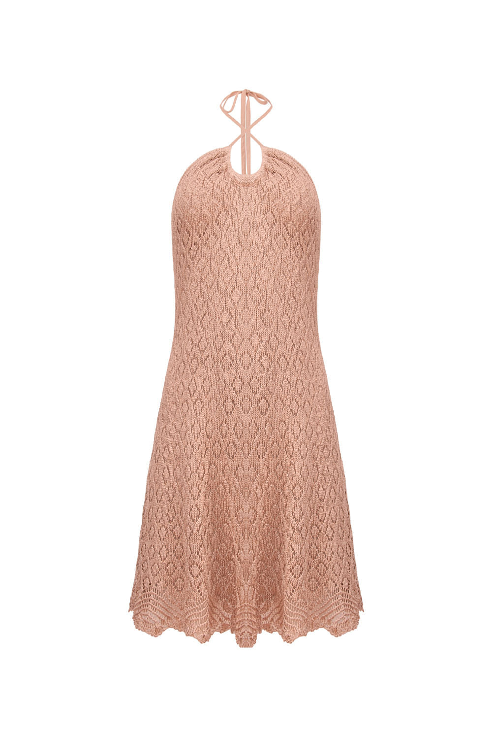 Vestido Tricot Natalie Bege Shell