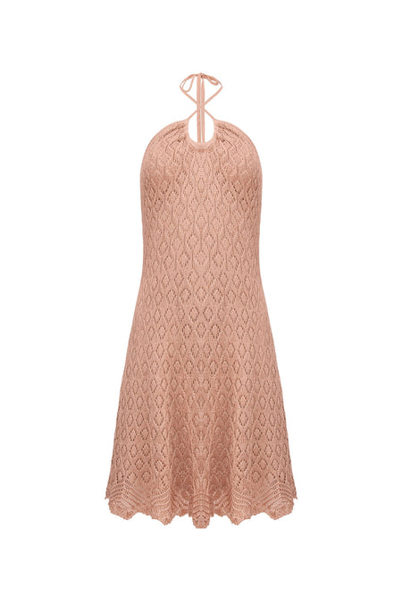 Vestido Tricot Natalie Bege Shell