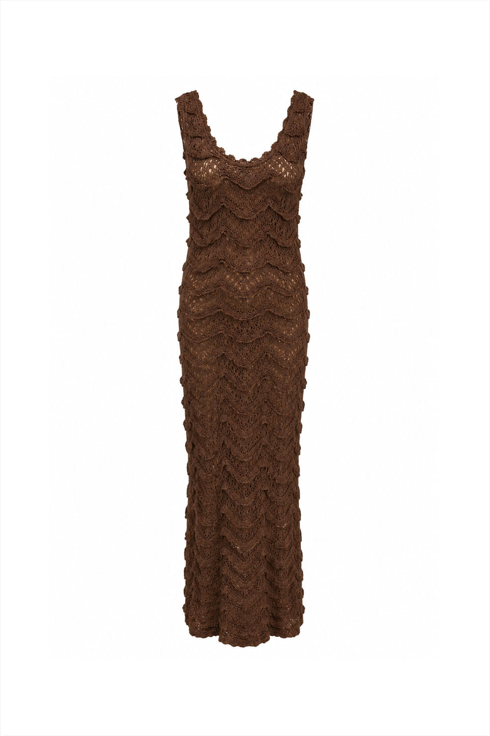Vestido Tricot Midi New Gisele Marrom